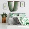 Large Macramé Wall Hanging – Green Boho Woven Tapestry with Tassels, Modern Yarn Wall Art for Bedroom or Living Room, 18" W x 32" H